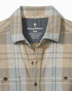 Tommy Bahama Fireside Modesto Stretch Flannel Shirt Wind's Breath Discount