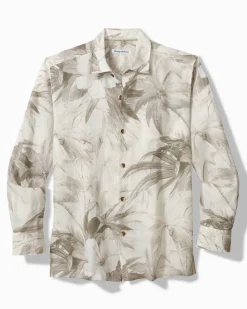 Tommy Bahama Flora Oasis Long-Sleeve Linen Shirt Pure Khaki