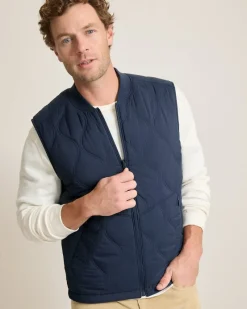 Tommy Bahama Fresno Flip Reversible Vest Ocean Deep Clearance
