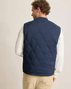 Tommy Bahama Fresno Flip Reversible Vest Ocean Deep Clearance