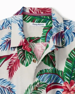 Tommy Bahama Frond Fusion IslandZone® Camp Shirt Breeze Sale