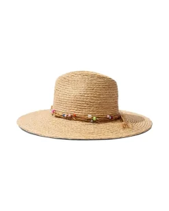Tommy Bahama Gema Continental Raffia Hat Natural/Multi Outlet