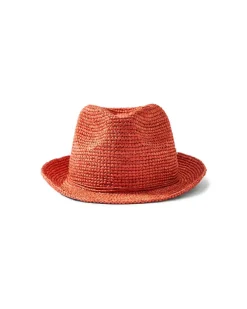 Tommy Bahama Gigi Crochet Raffia Hat Hibiscus Discount