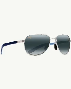 Tommy Bahama Guardrails Sunglasses by Maui Jim® Silver Hot