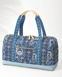 Tommy Bahama Hamilton Sealife Fiesta Duffel Bag Sea Life Best