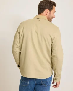 Tommy Bahama Harbor Point Shirt Jacket Stone Khaki Discount