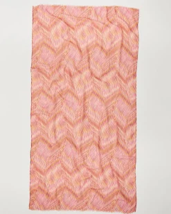 Tommy Bahama Hazy Wavy Wrap Scarf Dahlia Hot