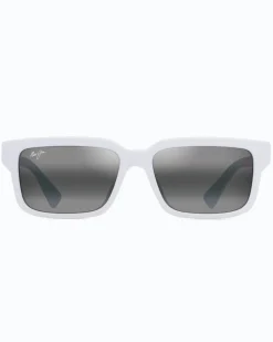 Tommy Bahama Hiapo Asian Fit Sunglasses by Maui Jim® White Sale