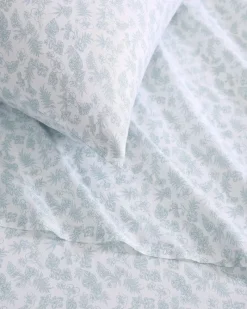 Tommy Bahama Hibiscus Bloom 4-Piece Queen Sheet Set Green Discount