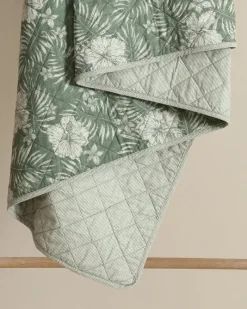 Tommy Bahama Hibiscus Reversible 3-Piece King Quilt Set Jungle New