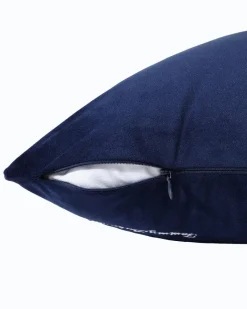 Tommy Bahama Holiday Retriever Velvet Decorative Pillow Navy Best