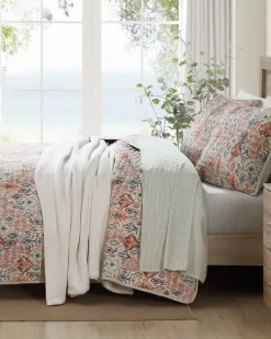 Tommy Bahama Ikat Tropics Reversible 3-Piece Full/Queen Quilt Set Multicolor Best