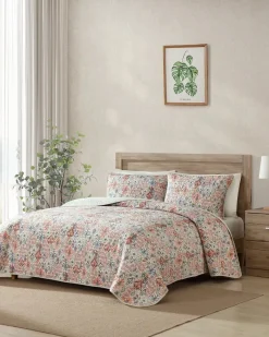 Tommy Bahama Ikat Tropics Reversible 3-Piece King Quilt Set Multicolor Discount