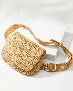 Tommy Bahama 5-in-1 Raffia Belt Bag Natural Clearance