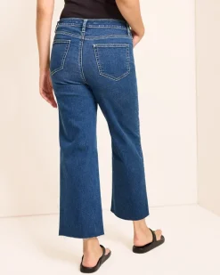 Tommy Bahama Indigo Palms™ High-Rise Cropped Wide-Leg Jeans Sunset Blue Wash Hot