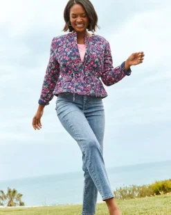 Tommy Bahama Indigo Palms™ High-Rise Straight-Leg Jeans Med Azul Wash