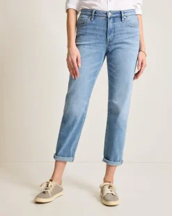 Tommy Bahama Indigo Palms™ Mid-Rise Slim Boyfriend Jeans Amalfi Coast Wash Clearance