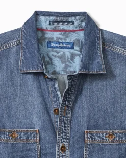 Tommy Bahama Indio Canyon Long-Sleeve Shirt Dark Indigo Online