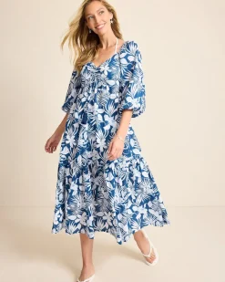 Tommy Bahama Island Blooms Midi Coverup Dress Indigo Tide Online