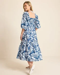 Tommy Bahama Island Blooms Midi Coverup Dress Indigo Tide Online