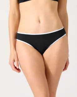 Tommy Bahama Island Cays Cabana Hipster Bikini Bottoms Black Best