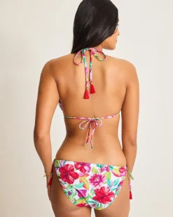 Tommy Bahama Island Cays Fiesta Reversible Triangle Bikini Top Pink Maui Rev Sale