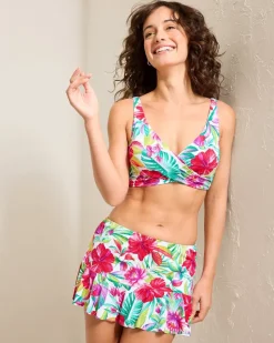 Tommy Bahama Island Cays Fiesta Skirted Bikini Bottoms White Discount