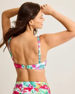 Tommy Bahama Island Cays Fiesta Underwire Wrap Bikini Top White New