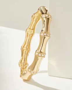 Tommy Bahama Island Essence Bamboo Bangle Bracelet Gold Discount