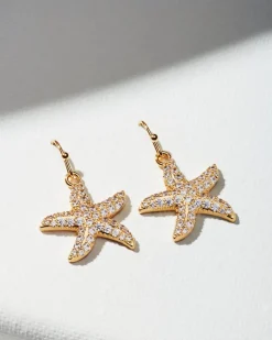 Tommy Bahama Island Essence Starfish Earrings Gold Clearance