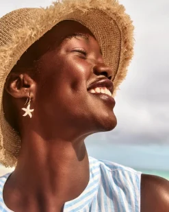 Tommy Bahama Island Essence Starfish Earrings Gold Clearance