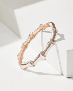 Tommy Bahama Island Essence Bamboo Bracelet Rose Gold Clearance