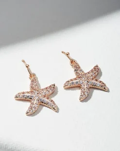Tommy Bahama Island Essence Starfish Drop Earrings Rose Gold Best