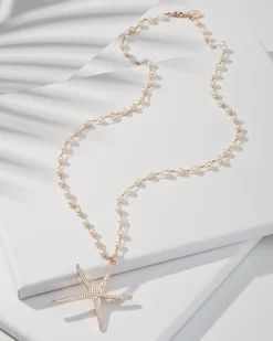 Tommy Bahama Island Essence Starfish Pendant Necklace Rose Gold Hot