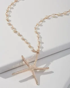 Tommy Bahama Island Essence Starfish Pendant Necklace Rose Gold Hot