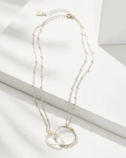 Tommy Bahama Island Essence Double-Loop Necklace Rose Gold Online