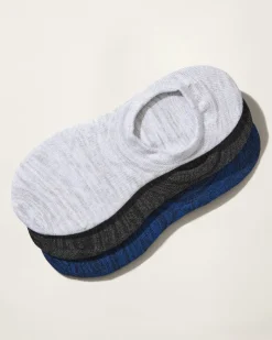 Tommy Bahama IslandZone® Heel Grip No-Show Socks - 3 Pack Assorted Best