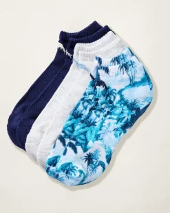 Tommy Bahama IslandZone® Performance Athletic Socks — 3 Pack Assorted