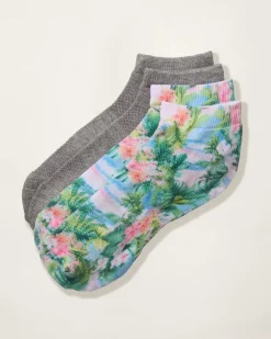 Tommy Bahama IslandZone® Performance Athletic Socks—2-Pack Assorted Hot