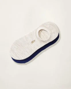 Tommy Bahama IslandZone® Performance No-Show Socks — 2 Pack Tan/Navy