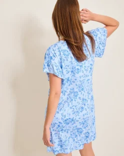 Tommy Bahama Jersey Short-Sleeve Short Sleep Dress Big Sky Blue Online
