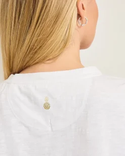 Tommy Bahama Jewel of the Jungle Embellished Lux T-Shirt White Discount