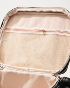 Tommy Bahama Kalalanta 20-Inch Rolling Suitcase Navy Plaid