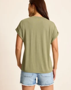 Tommy Bahama Kauai Jersey T-Shirt Tea Leaf Sale