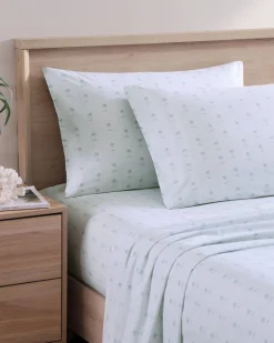 Tommy Bahama Kew Palms 4-Piece King Sheet Set Blue/Silver Best