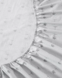 Tommy Bahama Kew Palms 4-Piece Queen Sheet Set Grey Clearance