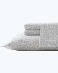 Tommy Bahama Koya Bay 4-Piece King Sheet Set Grey Outlet