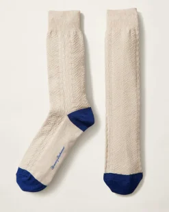 Tommy Bahama Lauhala Weave Socks Stone Online