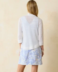 Tommy Bahama Lea Open Linen Cardigan White Online