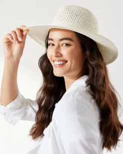 Tommy Bahama Luxe Vented Packable Hat Bleach Clearance